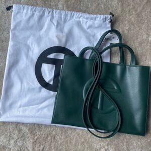 Telfar Dark Green Tote Bag